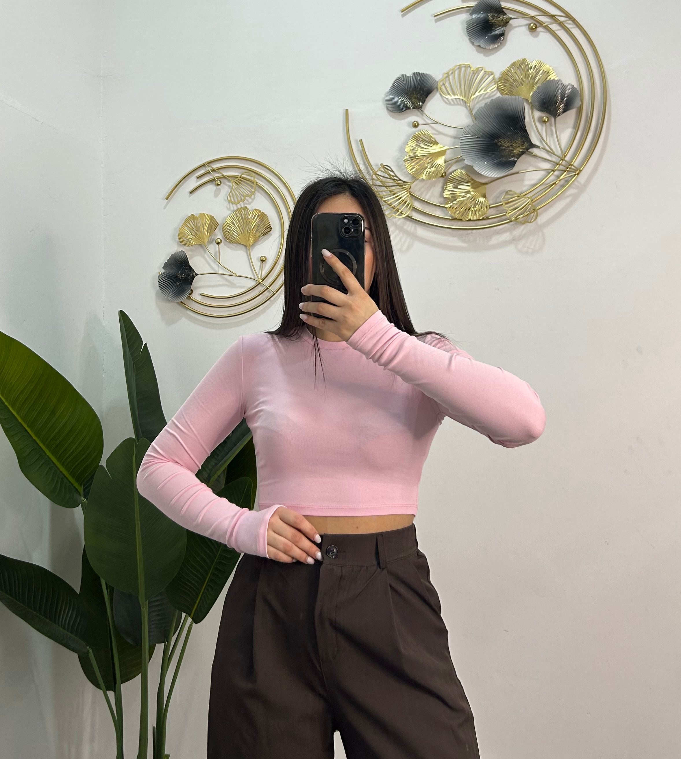 MAGLIA CROP LUMINA