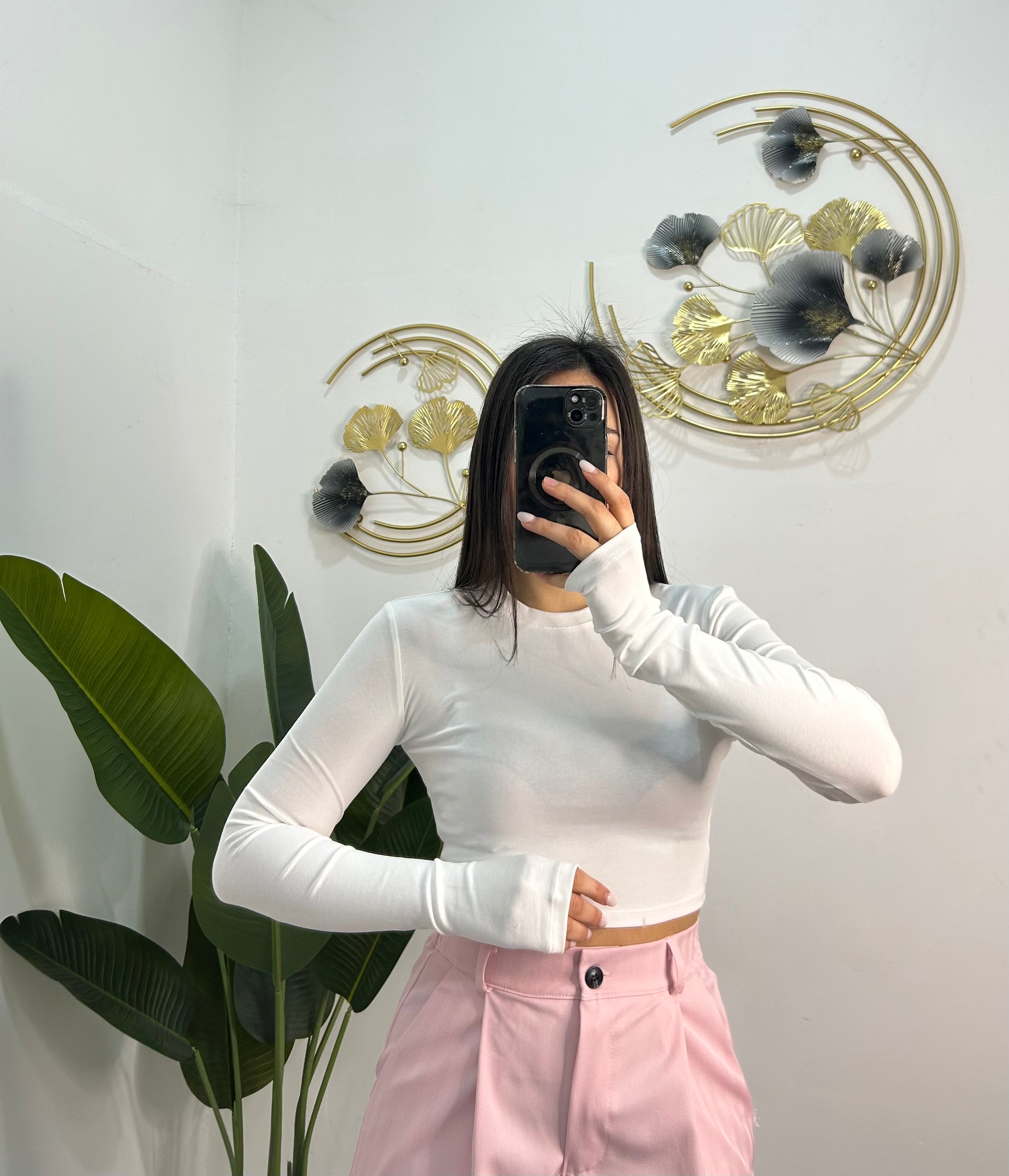 MAGLIA CROP LUMINA