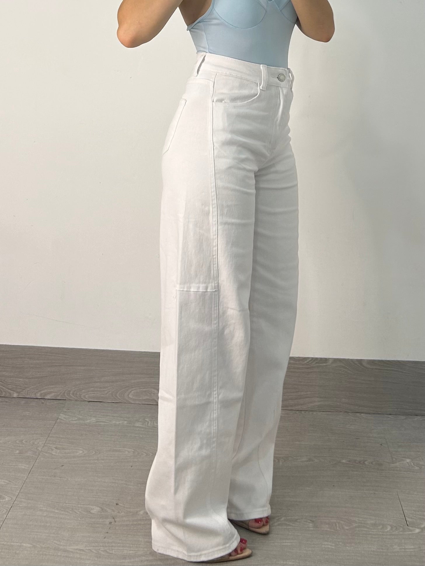 JEANS BALLON WHITE