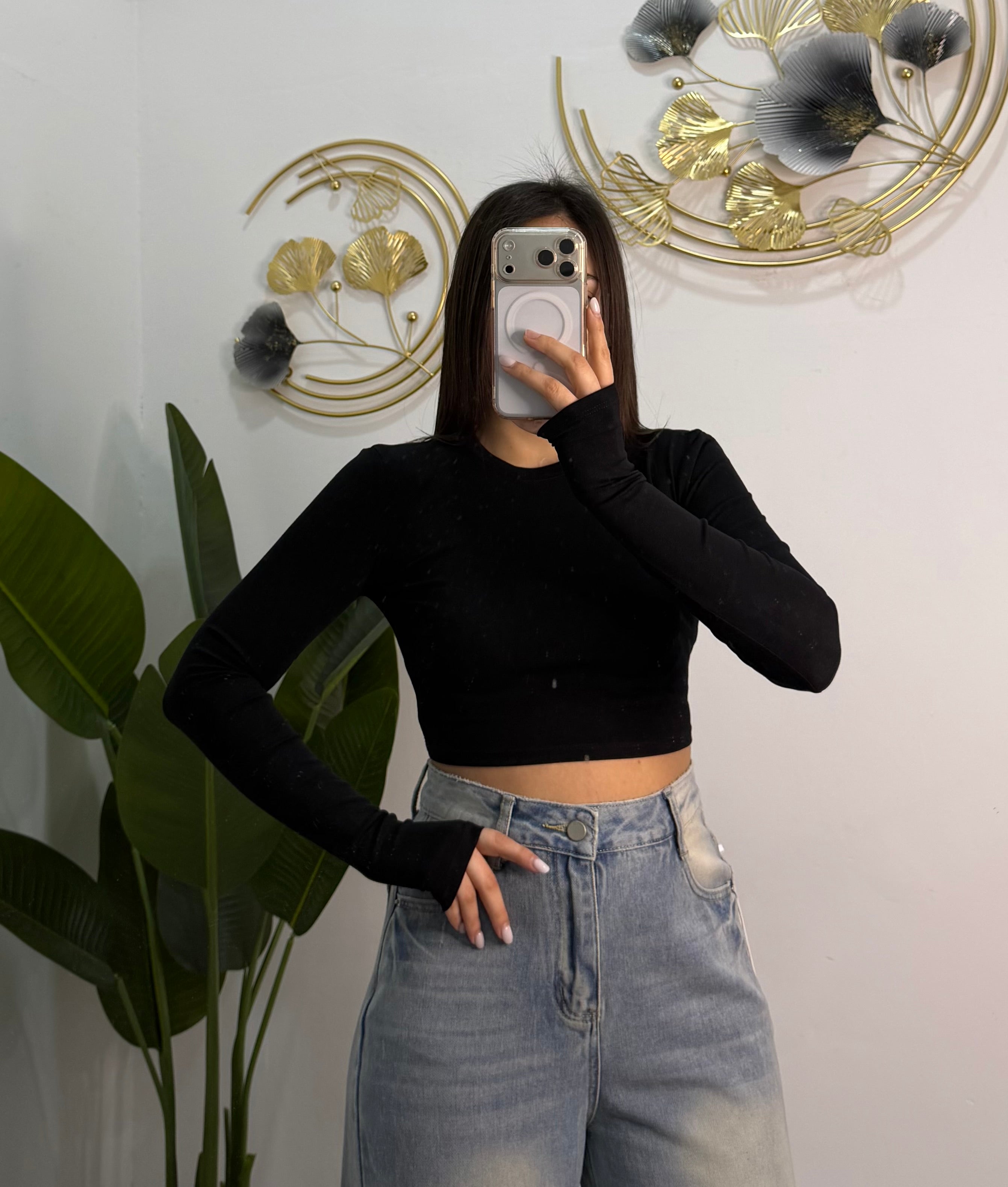 MAGLIA CROP LUMINA